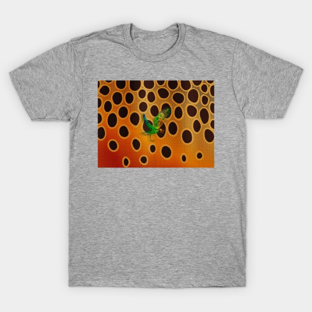 Brown Trout & The Mayfly T-Shirt by MikaelJenei